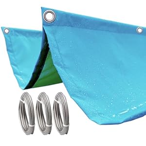 LXBAMKEA Wasserdichtes Einziehbares Wellen-Sonnensegel