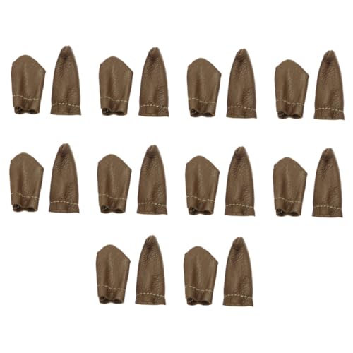 HAPINARY Sewing Knitting Leather 10 Pairs Comfortable Durable Protect Your Fingers Random Color