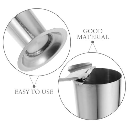 Gatuida Edelstahlgefäß Für Pinzetten Sterilisatorflasche Und Instrumentenhalter Multifunktionale Medizinische Aufbewahrung Kompakt Und Leicht 4.5X2.8X7.9 Zoll