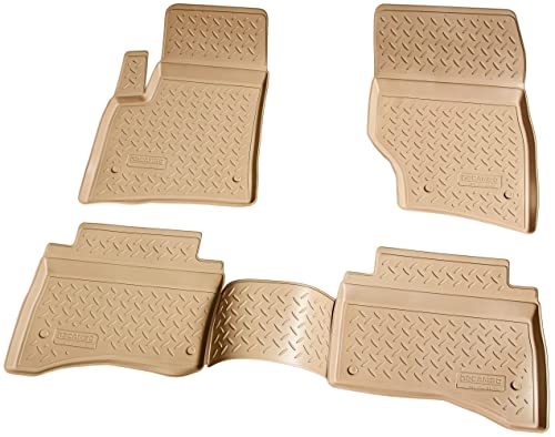 Recambo Tapis de sol en caoutchouc 3D compatible avec Porsche Cayenne | 9PA | 2002-2010 | Tapis de voiture en caoutchouc | Ajustement parfait | avec bordure |...