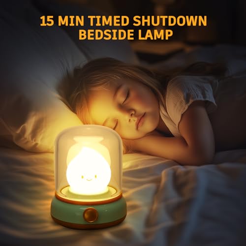 Ghost Campfire Night Light, Small Cute Kerosene Bedside Lamp, 2 Modes Dimmable Warm Night Lamp with Timer, Rechargeable Battery Night Light for Baby Nursing/Kids Sleep Aid/Camping/Party/Room Decor - Image 5