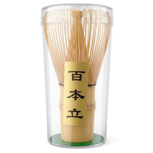 Frustino Matcha in Bambù (Chasen) – Frusta Tradizionale per Tè Matcha e Cerimonia del Tè – Chasen Artigianale a 100 Fili per una Schiuma Cremosa