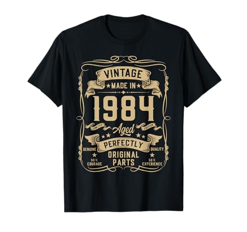 Vintage 1984 41yr 41st Birthday Gifts for Men 41 Years Old T-Shirt