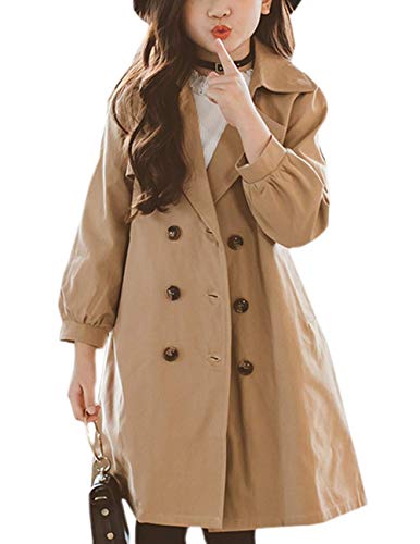 Maison Jardin - Abrigo - para niña marrón (estatura135/ 145 cm)/9-10 años,Cintura 140 cm