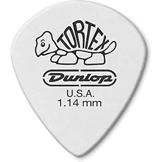 Dunlop 478 TORTEX White JAZZ III Picks (12-Pack) 1.14 mm - Les Beatles, Paul McCartney, John Lennon, RIngo Starr, George Harrison