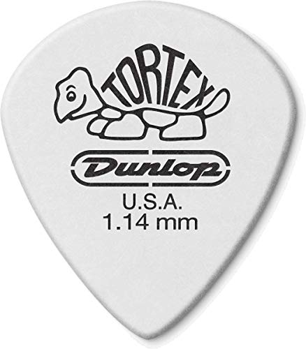 Dunlop 478 TORTEX White JAZZ III Picks (12-Pack) 1.14 mm - Les Beatles, Paul McCartney, John Lennon, RIngo Starr, George Harrison Dunlop 478 TORTEX White JAZZ III Picks (12-Pack) 1.14 mm
