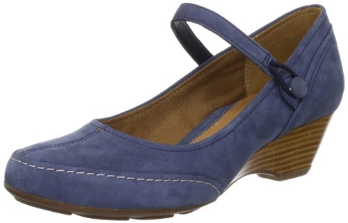  Clarks Harmonious Day 20354429, Scarpe col tacco donna, Blu (Blau (Navy Nubuck)), 35.5