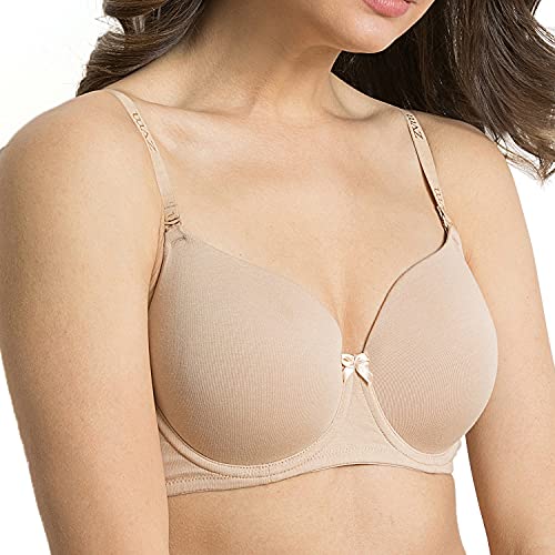 Image of Zivame Padded Wired 3 /4th Coverage T-Shirt Bra-Anthracite