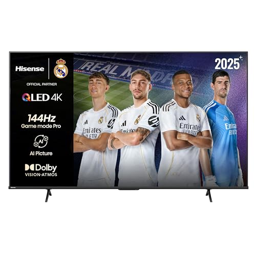 Hisense 65E7Q Pro - QLED Smart TV, Gaming TV, Modo Juego Pro 144Hz, AMD Freesync Premium Pro, Dolby Vision IQ + Dolby Atmos, Hi-Concerto, Procesador Hi-View Engine