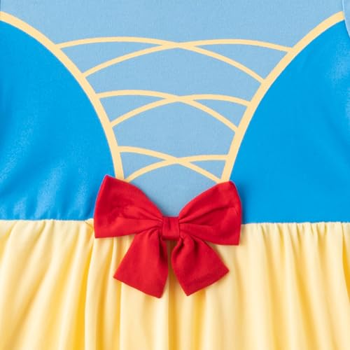 Disney Snow White Princess Girls 2 Pack Short Sleeve Dresses for Toddlers and Big Kids4