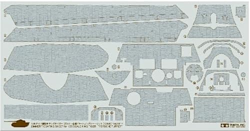 Tamiya 300012649-1:35 Zimmerit Photo Etching Parts for King Tiger Porsche Variant image 2