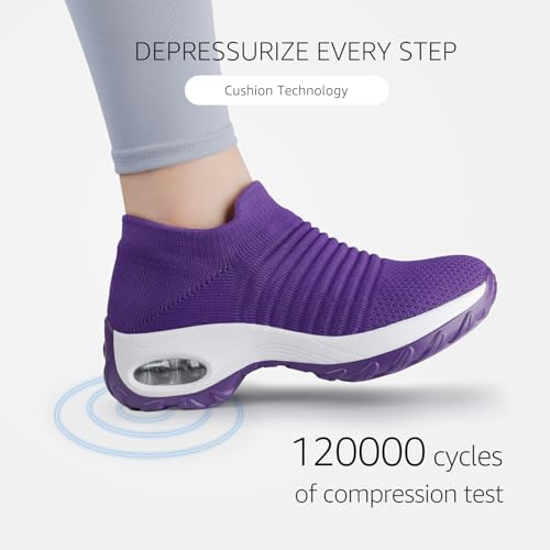 Image of STQ Walking Shoes for Women Slip on Sock Sneakers Non Slip Air Cushion
