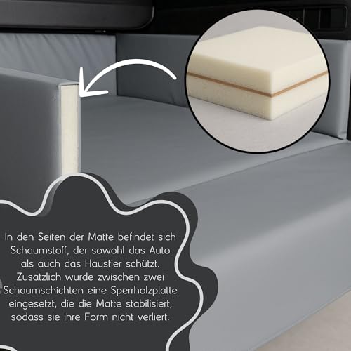Golden Dog Kofferraum Matte Hundebett Schutzmatte Hunde Autositz Autoschondecke Kunst Leder