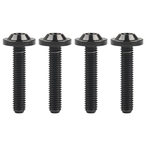 Vis titane M5 noire Torx longue durée anti-rouille pour fixation guidon