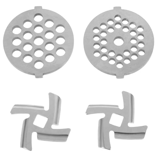 BESPORTBLE Plaque de Hachoir à Viande Électrique en Acier Inoxydable 5 4 Pièces Lame Perforée Résistante pour Hachage Rapide Viande Fruits et Légumes Accessoire Pratique Cuisine