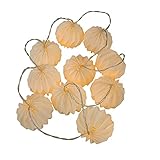 Amosfun Paper Pumpkin Strings Hanging Pumpkin Light Festoon Lights Pumkin Fairy Lights Halloween Fairy Lights Thanksgiving Pumpkin Lights LED Pumpkin lamp Fall Decor Wedding Arrange Lights