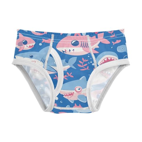 KLL Ocean Shark Masco Toddler Boys' Soft Underwear Cute Children Undies