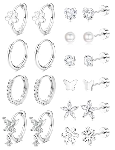 FIOROYAL Boucles d'Oreilles Femme Acier Inoxydable Hypoallergéniques S1