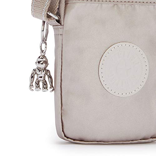 Image of Kipling Womens Tally Minibag, Lightweight Mini Bag, Nylon Phone Crossbody Bag, Metallic Glow, 4.25 L X 6.75 H X 0.75 D US