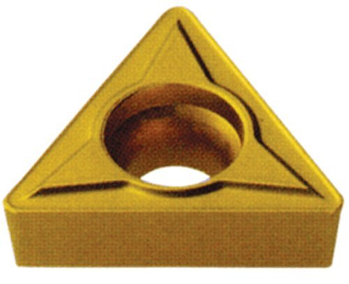 Cobra Carbide 41368 Solid Carbide Turning Insert, CM14 Grade, Multilayer Coated, TPGB Style, TPGB 321, 1/8