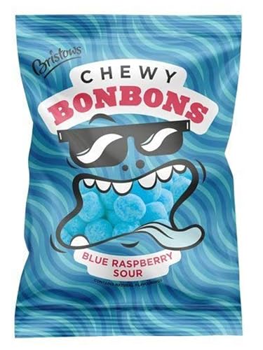 Bristows Chewy Blue Raspberry Bon Bons 150g