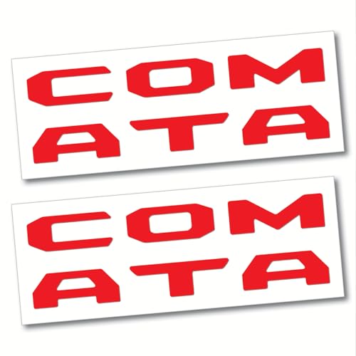 (2 Sets) Prime Series UV Weatherproof Vinyl Decals for Glove Box Dashboard Letter Inserts Compatible fits Tacoma 2016-2023 (Gloss Red)