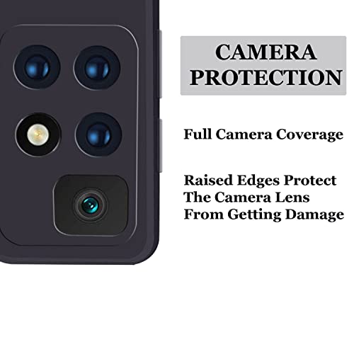 Image of A rtistque Back Cover Case for Mi Redmi 10 Prime with Camera Protection | Shockproof TPU | Stylish Protective Design | Slim Fit | Ultra Matte | Mi Redmi 10 Prime Back Cover - Black