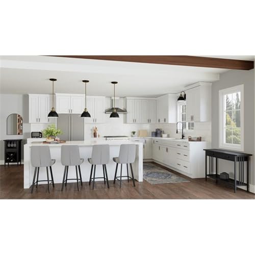 Image of Design House Brookings Kitchen Sink Base Cabinet, 42 inch, White | Floor Mount, Contemporary /Modern, Wood, Kitchen, 561506