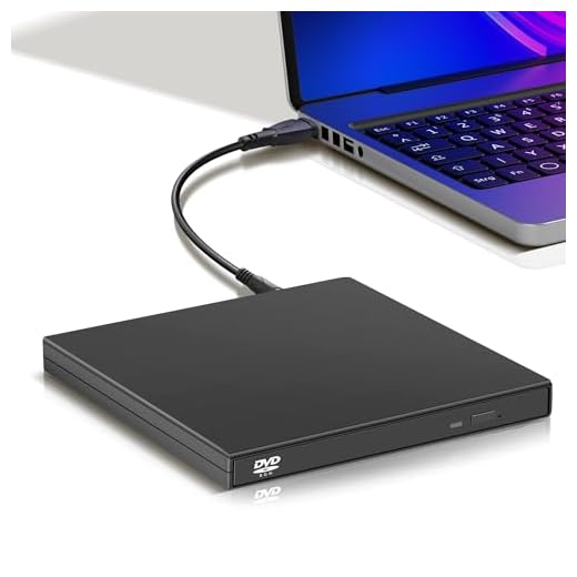 YAODHAOD Unità CD DVD esterna, USB 2.0 portatile, lettore CD RW, lettore DVD per computer portatile, PC desktop Mac, Windows 11/10/8/7, Mac, Linux OS
