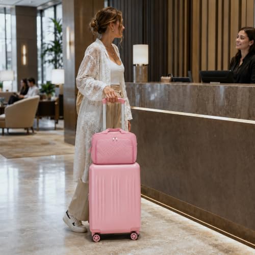 Image of Kono Carry On Luggage Sets 2 Piece, 20 Inch Expandable Hardshell Suitcase