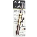 Revlon Brow Fantasy Pencil & Gel, Dark Brown [106], 1 ea (Pack of 3)
