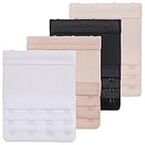 BienBion 4PCS Women's Bra Extender 4 Hook, Bra Extenders 4 Hook Plus Size,Soft Comfortable Stretchy 4 Hook Bra Strap Extender