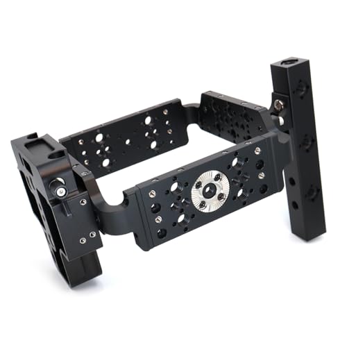Image of Mini LF Camera Cage Kit, Aluminum Alloy Camcorder Video Cage Rig Kit Film Making Movie System with Top Handle for ARRI Alexa Mini LF - Black