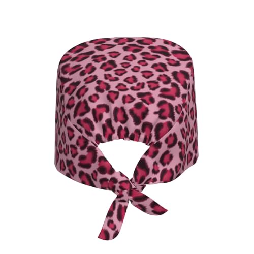Image of Working Cap Scrub Cap with Sweatband Adjustable Unisex Women Tie Back Hat Nurse Surgical Caps