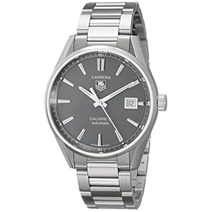 TAG Heuer Carrera Anthracite Dial Stainless Steel Mens Watch WAR211CBA0782