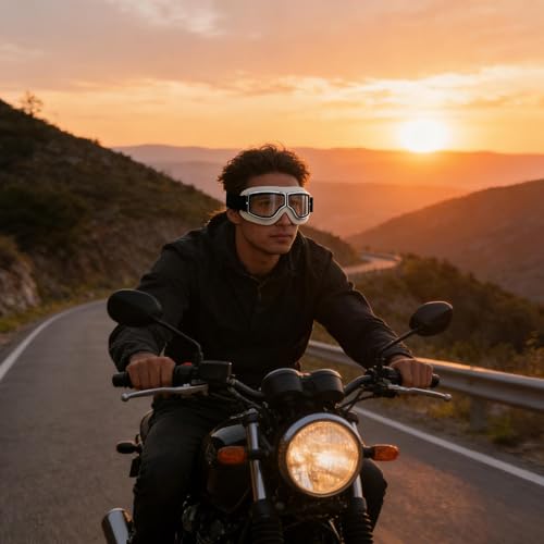 Gafas de moto unisex antipolvo y protección UV máscara de motocross 7