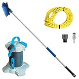 Unger HighFlow AK158P AK158P - Juego de filtros de Agua Pura con Bolsa de Resina + Barra de 1,2 m + Manguera de 20 m, para Ventanas, Balcones, caravanas, fácil Montaje, Resistente, Limpieza de Vidrio
