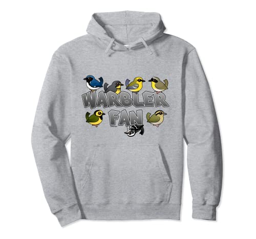 Warbler Fan Cute Cartoon Birds Birdorable Pullover Hoodie