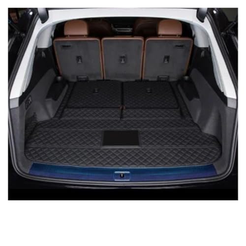 Tapis coffre voiture anti-rayure pour Q7 7 places liner cuir sur mesure