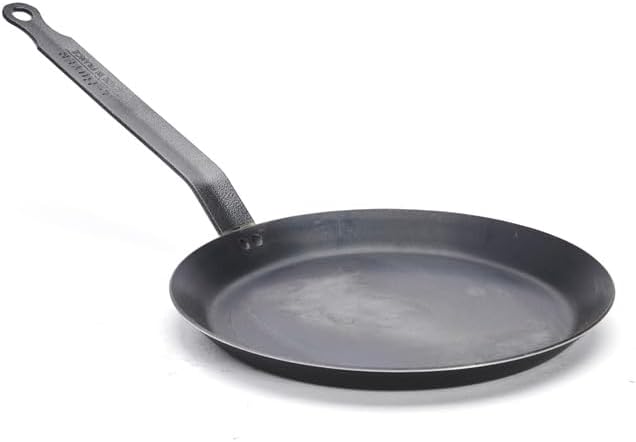 Swissmar de Buyer Black Carbon Steel Crepe Pan, 8.75", Gray