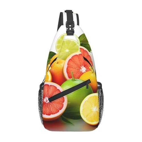 Bolso cruzado citrus fruits tipo sling para hombre y mujer miniatura 1