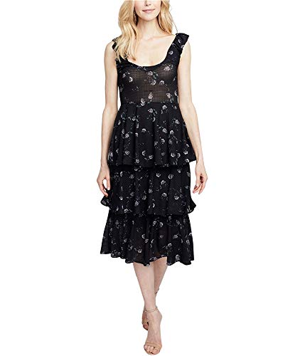 Rachel Roy Womens Tiered Ruffled Dress, Blue, Small