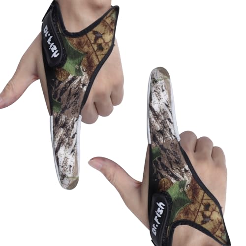 Dr.Fish Fishing Gloves, Saltwater Trolling, Anti-Slip, XXL