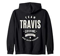 Is your name Travis? Then this product is perfect for you! The phrases "Team Travis Lifetime Member" and "Man, Myth, Legend" highlight your importance and add a touch of mystery and grandeur to your persona. Ideal for young and adult Travis who seek ...