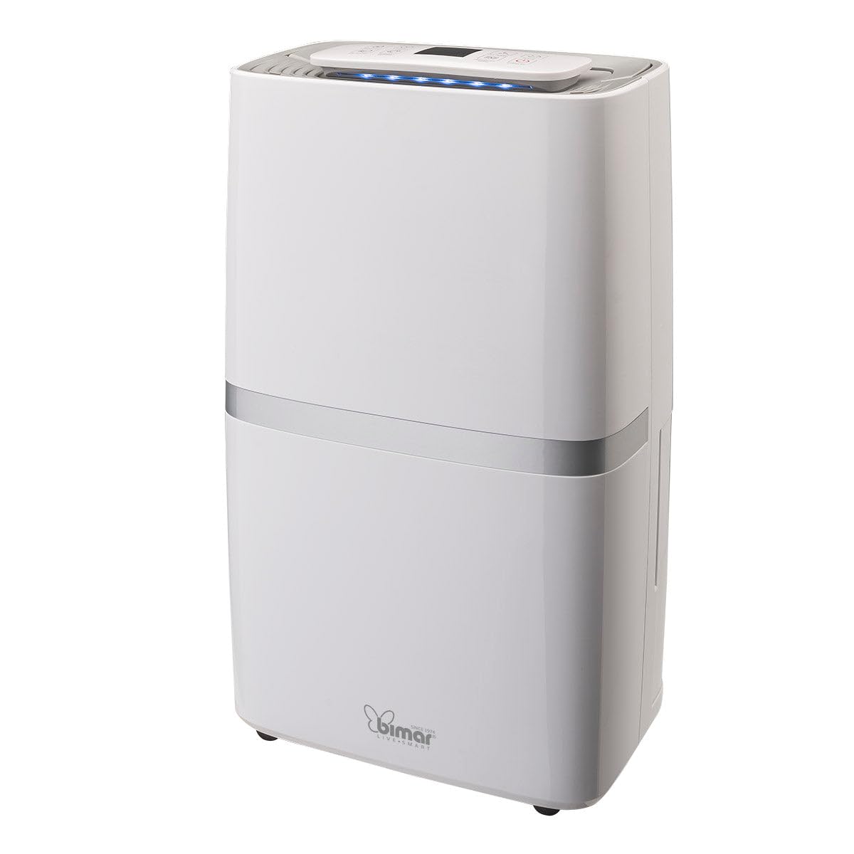 Bimar DEU322 Deumidificatore ambiente casa capacità 20 litri/24h, Compressore con Refrigerante R290, Controllo Funzioni Tramite WiFi, Controllo vocale, portatile