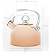 Chantal Classic Teakettle, 1.8 QT, Food Grade Pure Copper, 2-Tone Harmonica Whistle, Rapid Boil and Even Heating (Copper)