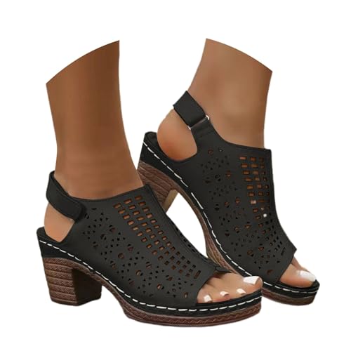 Sandales à talons pieds larges : confort élastique pour escarpins femme