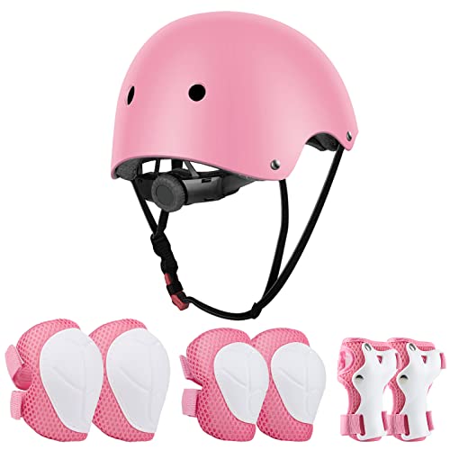 Jim's Store Casque Protection Enfant Trotinette Vélo Ajustable Coudières Genouillère...
