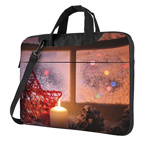 Sacoche pc portable 15.6 Debou Merry Christmas Candle pour vos déplacements