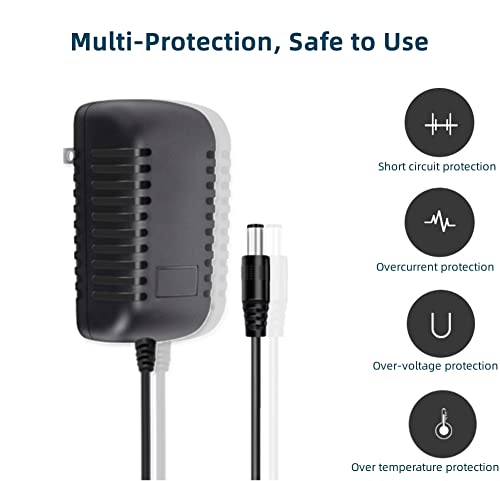 Qjin Baby Swing Power Cord, Replacement Adapter For Fisher Price, Ingenuity And Others 6V Dc Baby Swing, 6.5 Feet #TOP1